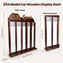 Wooden 1/64 Model Car Display Box with Package,Holds 50 Cars,Wall-Mounted & Desktop