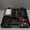 16" Professional Rivet Nut Tool Kit - Lever-Style Rivnut Tool with Visual Stroke Indicator, Nutsert Tool Kit Includes 15 Metric & SAE Mandrels for Threaded Inserts