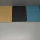 Dynta 3Packs Large Spiral Notebooks 8.5 "x 11" Lined College Ruled Journals for Work, School, Good for Students and Office, 160 Pages/80 Sheets with 100 GSM Lined Paper(3 Colors) (Brown,Black,Blue)