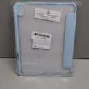 IAMKHO Case for iPad Air 11 Inch M4/M3/M2 2026/2025/2024, iPad Air 5th/4th Generation 10.9 Inch 2022/2020 with Pencil Holder, Auto Sleep/Wake, Shockproof Cover with Clear Back Shell (Light Blue)