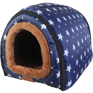 Foldable Pet Tent Soft Bed for Small Dogs & Hideaway Condo Bed Cartoon Cave Dog House Anti-Scratching