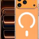 CPHUSA Protective Case Compatible for iPhone 17 Pro | TPU + Acrylic Hybrid | Military-Grade Drop Protection | Shock Absorption | Slim Profile | Textured Grip | Wireless Charging | Clear
