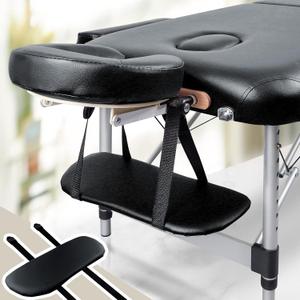TOROKOM Soft Sponge Hanging Arm Rest for Massage Table, Hanging Arm Rest Sling Board Hanging Arm Rest Shelf Armrest Support for Massage Table SPA Beauty Salon Bed(Black) (15.7 Inch)