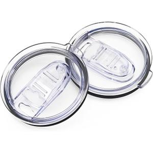2PCS 40 oz Tumbler Replacement Lid Only Compatible with Silver Buffalo Stainless Steel Tumbler, Reusable Tumbler Cover, Spill Proof, Straw Friendly, BPA Free (2 Pcs)