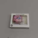 Inesore with Safety Lock for AirPods 4 Case Cover 2024,Floral Cute AirPod 4th Generation Case for Women Girly with Cleaner Kit and Keychain- Pink Berry Flower