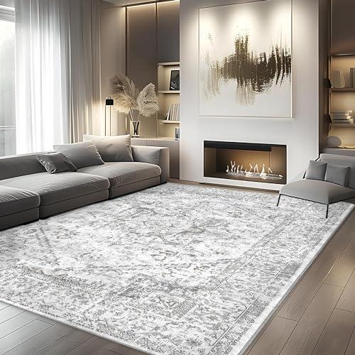 Area Rugs 8x10 Living Room - Machine Washable Rug Large Floor Carpet for Bedroom Dining Room Home
