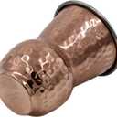 bona fide Hammered Outside pure Copper Inside Nickel Plated Tumbler Moscow Mule Mugs Copper Tumbler Cups pure copper glass for mule cocktail beverages soft drinks Handcrafted Set of 2 (400) ml 13 oz