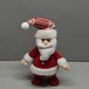 Christmas Santa Red & White Singing & Dancing Santa Claus Festive Home Holiday Decoration for Home, Table, Shelf