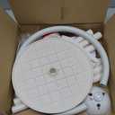 8ft Adjustable Balloon Arch Stand Bendable Balloon Arch Kit with Stand for Birthday, Wedding, White