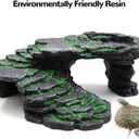 Mipukbay Reptiles Basking Platform Climbing Ramp Habitat, Turtle Habitat Reptiles Dock Resting Stone, Aquarium Ornament Rock for Lizard, Frogs, Newts