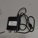 RCA RF Coaxial Modulator VHF Converter CVBS Adapter w/Channel 3/4 Switch for DVD Blu-ray Player DVR VCRs Satellite Set-top Cable Box PS2 PS3 PS4 Xbox 360 WII NS AV Video to F Type Analog Coax NTSC TV