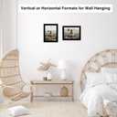 3 x 4x6 Picture Frame Black for Wall Hanging or Tabletop, Wall Mounting Horizontally or Vertically, 4 x 6 Wall Gallery Poster Photo Frame with Shatter Resistant Plexiglass, Black