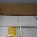 Perdisheng Over The Toilet Storage Cabinet, 3 Tier Over Toilet Storage Rack with Flip Door and Non-Slip Feet, Bathroom Shelf Organizer with Metal Frame, Freestanding Toilet Shelf Space Saver, White