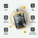 WeightWorld Sugar Free Creatine Gummies 5g (5000mg) | Pre & Post Workout Gummy | 90 Vegan Creatine Monohydrate Gummies for Men & Women (1 Month Supply) - 3 per Day | Non-GMO, Natural Lemon Flavor