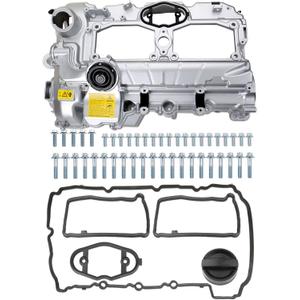 MITZONE N20 Upgrade Aluminum Valve Cover with Gasket Bolts Kit & Oil Cap for BMW 2012-2018 528i 528i xDrive 328i 328i GT xDrive 320i x5 x3 X1 428i z4 2.0L Replace 11127588412