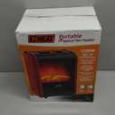 EZ-Heat 1,200-Watt Mini Fireplace Space Heater with Realistic 3D Flame, Stay-Cool Body, Carry Handle, Overheat Sensor, and Safety Tip-Over Switch, MTBNT-12