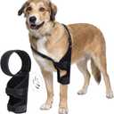 Aliceset Dog Knee Brace for Torn ACL CCL Hind Leg Dual Rear Leg Support with Stainless Steel Plate Adjustable Breathable Wrap for Arthritis Post-Surgery Recovery Lightweight for Medium to Large Dogs