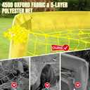 Pro-Grade Kids Backyard Soccer Goal, Tear-Resistant 5-Layer Polyester Soccer Net & 10mm Poles for Maximum Durability, 4x3ft/6x4ft/7x5ft, Pop Up Portable Soccer Training Equipment Set with Size 4 Ball