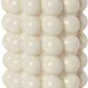 Bubble Vase, Beige Ceramic Vase for Boho Decor, Ceramic Flower Vases for Modern Home Decor, Tall Decorative Vases for Living Room, Bedroom, Wedding, Entryway, Mantel, Office, 8.5 Inches (Large)