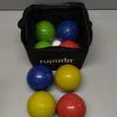 ropoda 90mm Bocce Ball Set, Lighter Bocce Ball for Beginners with 8 Balls, Pallino, Case and Measuring Rope for Backyard/Beach/Lawn, Composite Plastic for Kids Teens Beginners