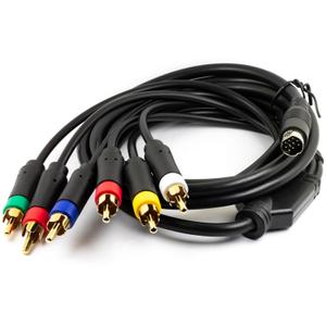 6FT RGBS AV Cable RGB Sync Audio Video RCA Cord for Sega Saturn SS (10pins Plug)