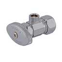 Eastman Multi-Turn Angle Stop Valve with Nut and Sleeve, 3/8 Inch OD x 5/8 Inch OD, Chrome Plate, 48290LF