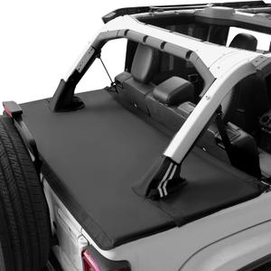JOYTUTUS Tonneau Cover 4 Door Compatible with Wrangler JLU 2018-2025, Trunk Cargo Cover Tailgate Cover JL Accessories