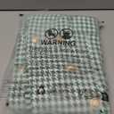 WDIRARA Women's Houndstooth Print Sleeveless Lapel Raw Trim Button Front Long Vest Jacket, Size S (Green)