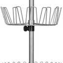 Household Essentials 2197-1 Floor to Ceiling Adjustable 6-Tier Revolving Shoe Rack with Basket - Silver