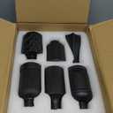 12pcs Glass Black Bud Vases Set, Small Vases for Flowers, Bud Vase for Centerpieces in Bulk, Mini Vintage Vase for Rustic Wedding Decorations, Office and Home Table Flower Décor