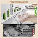 2 x Faucet Mat for Kitchen Sink,Super Absorbent Diatomite faucet mat, Quick Drying Stone Sink Tray, Faucet Splash Guard for Kitchen,Bathroom Counter (White, 30"4")