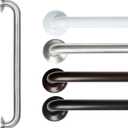 Vive Grab Bar for Bathtubs and Showers - Handicap Bathroom Safety Handrail for Elderly - Wall Senior Rail Handle for Tub, Toilet, Bath (24" (Inches), Brushed Nickel)