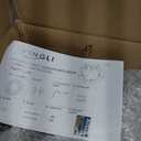 VINGLI 48 Inch Pre-lit Large Christmas Wreath with 224 LED Multi-Color Lights, Christmas Door Wreath for Garage, Outdoor Christmas Wreath with Red Bow, Timer Remote Control, Plug-in, White