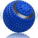 Vibrating Massage Ball 4-Speed High-Intensity Fitness Yoga Massage Roller, Relieving Muscle Tension Pain & Pressure Massaging Balls (Blue)