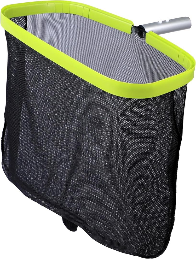 EcoNour Large 17.5" Swimming Pool Net | Heavy Duty Pool Leaf Catcher for Pool Cleaning | Reinforced Double Layer Leaf Skimmer Net for in and Above Ground Pools | Leaf Rake Net for Pond
