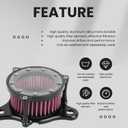 PSLER Motorcycle Air Filter Cleaner Intake for Sportster All Models 2004-2020, Police XL883P Iron 883 XL883 XL883N XL883R XL883P XL1200 XL1200L XL1200X Forty Eight XL1200X CNC Sportster accessories