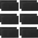 6 Pack Rubber Bar Mats, 12" x 6" Black Bar Service Mat, Spill Mat for Countertop, Bartending, Rubber Bar Mats, Efficient and Stylish Solution for Every Bartending Need,by KUKLIPJIM