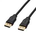 Amazon Basics DisplayPort 1.2 Cable, 21.6Gbps High-Speed, 4K@60Hz, 2K@165Hz, Gold-Plated, 6 Foot, Black