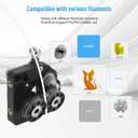 K2 Extruder Gear (2 pcs) Upgrade Gears Kit All Metal Filament Drive Extruder Gear for K2 Plus 3D Printer Accessories Parts