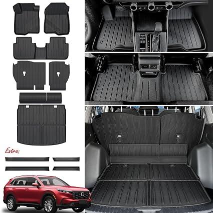JOULARISE Floor Mats for Honda CRV 2023-2026 Gas & Hybrid, with Cargo Mat