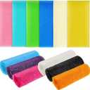 Tatuo 12 Pack 36 Inch Exfoliating Bath Cloth Towel African Net Sponge Extra Long Nylon Korean Bath Towel Japanese Shower Cleaning Sponges for Back Body(12 Color)