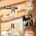 CeeVian Acrylic Fridge Magnetic Frame 20 Packs Double Sided Clear Small Photo Frame Magnet Photo Frame Mini Picture Frames for Polaroid Camera for Fridge Locker Wall 2.36x3.54 Inch