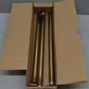 Gold Wrap Around Curtain Rods, Gold Curtain Rods for windows 66 to 120 inch(5.5-10Ft), Adjustable Blackout Curtain Rod, 1"Diameter Room Darkening Drapery Rods, Window Curtains Rod 66-120", Brushed Gold