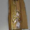 Gold Curtain Rods for Windows 48 to 84 inch, 5/8 inch Adjustable Wrap Around Blackout Curtain Rods for Bedroom & Outdoor