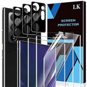 LK 2 Pack for Samsung Galaxy Note 20 Ultra Screen Protector [Not Glass] with 2 Pack Camera Lens Protector, Bubble Free Screen Protector for Note 20 Ultra