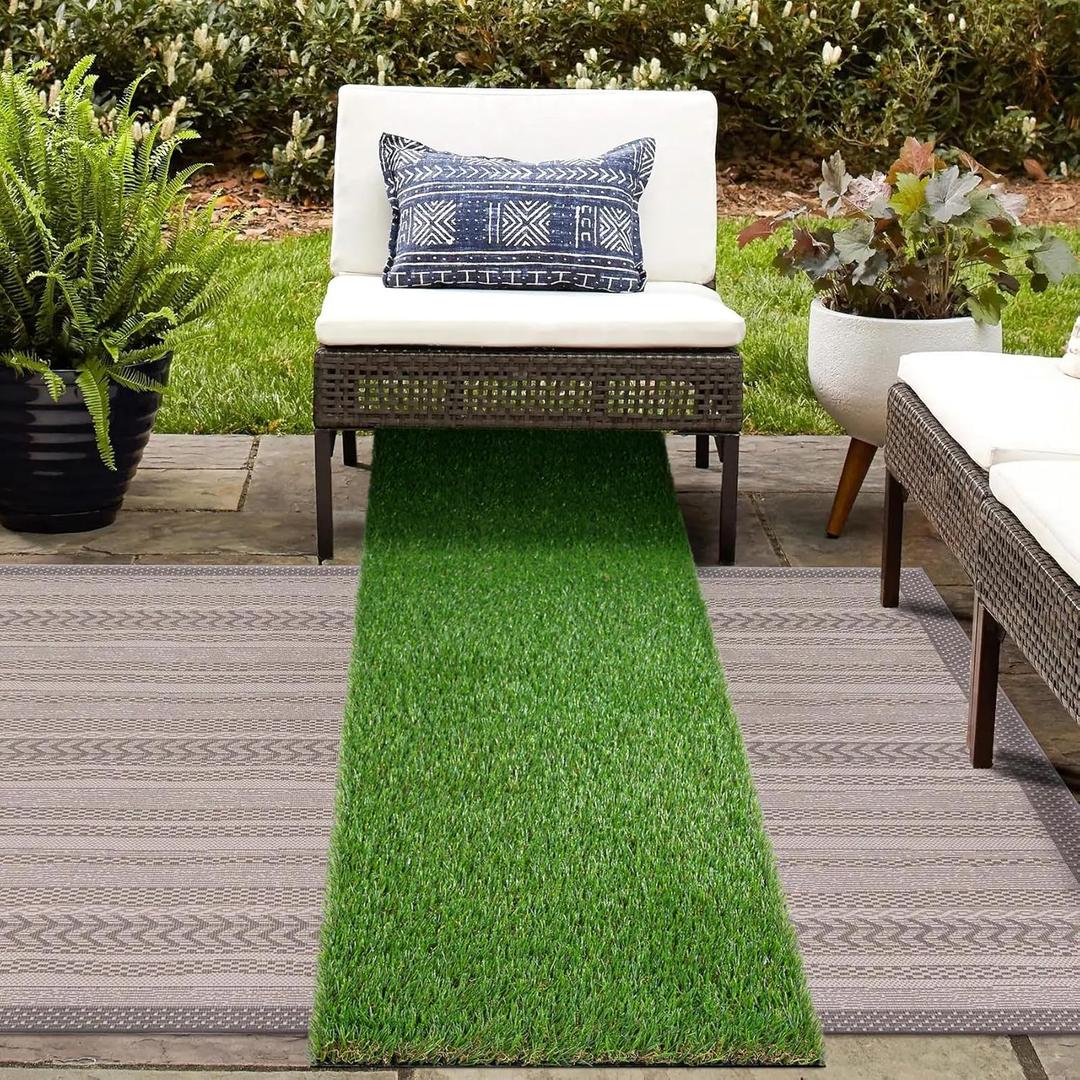GLOBREEN Grass Pad for Dog Large Size  2FTx6FT, Dog Potty Training Turf, Indoor Outdoor Pets Pee Fake Grass for Balcony Patio Yard