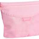 pack all Water-resistant Material Zipper Pouch, Mesh Zipper Bags for Storage, Travel, Office (Pink, Medium)