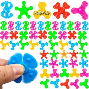 100 Pack Mini Fidget Spinners Bulk Toys for Kids 3 4 5 6 7 8 9 Party Favors Goodie Bags Stuffers Birthday Return Gifts Classroom Rewards Prize Box