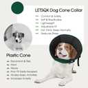 Dog Cone Collar After Surgery for Large Dogs, Adjustable Soft Cone for Dogs to Stop Licking, Professional Elizabethan Collar for Pet, Recovery Cones for Wound Healing & Hot Spots
