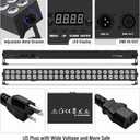 LED Stage Wash Light Bar - Artlumux 120W 4IN1 RGBW Wall Washer DJ Light Bar with DMX Control,Sound Activated,Auto Play, Master Slave Uplights for Events Party Church Wedding Stage Lighting